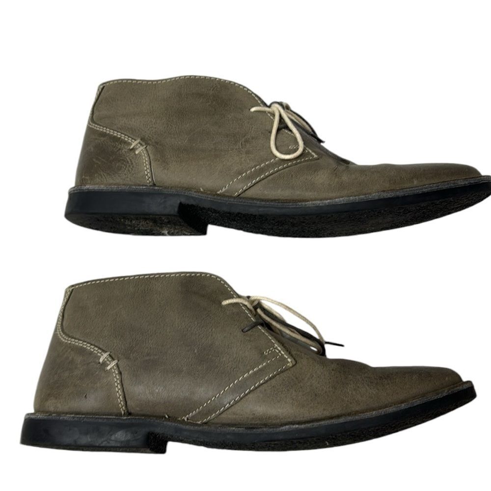 Steve Madden Grey Beckett Leather Lace Up Chukka‎ Ankle Boots. Size 12.